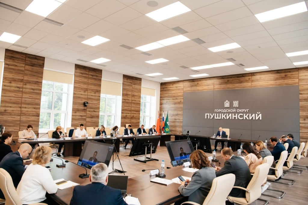 В подмосковном Пушкинском проводится активная работа по формированию доступной городской среды