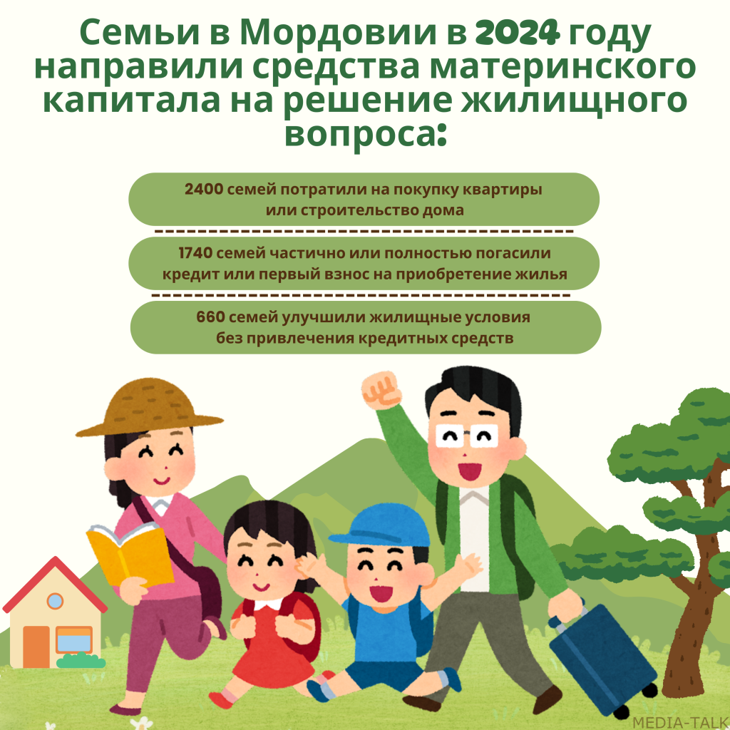 В Мордовии большинство семей решают свои жилищные проблемы с помощью маткапитала