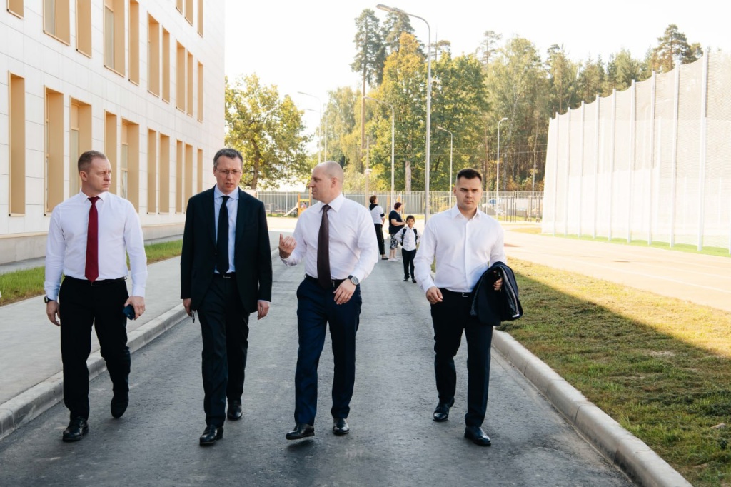 В городском округе Пушкинский сегодня открыли новую школу на 550 мест В городском округе Пушкинский сегодня открыли новую школу на 550 мест