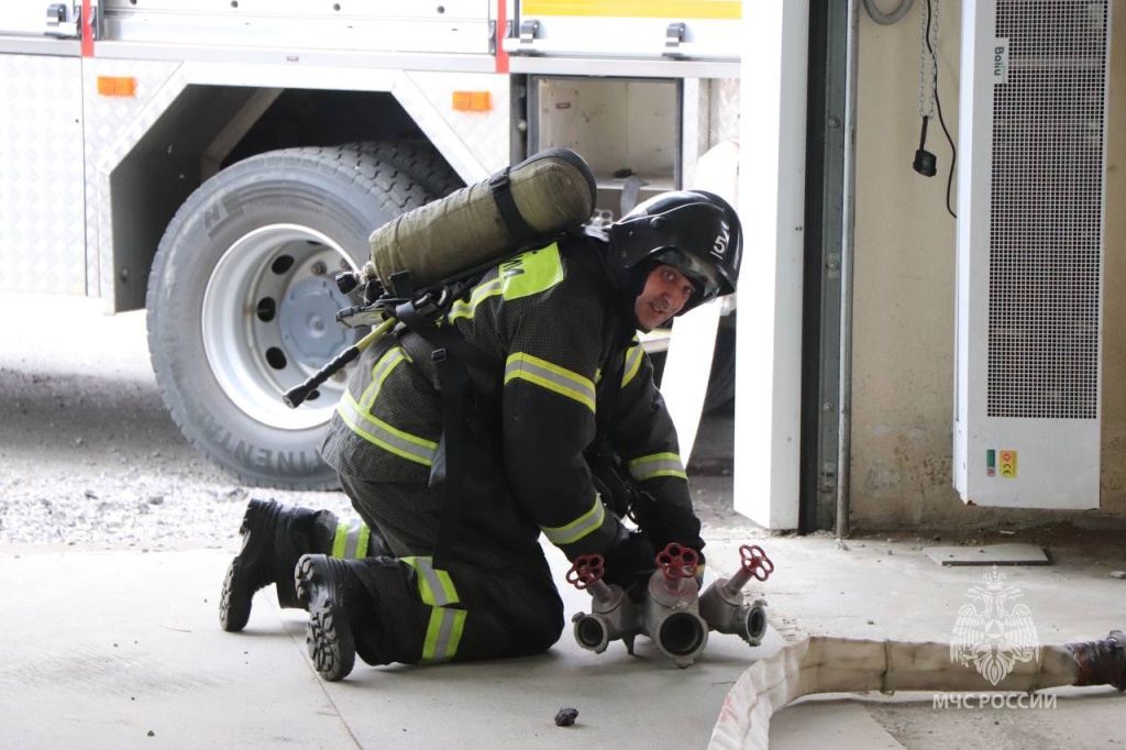 Спасатели Мордовии в кратчайшие сроки ликвидировали условный пожар в центре Саранска 