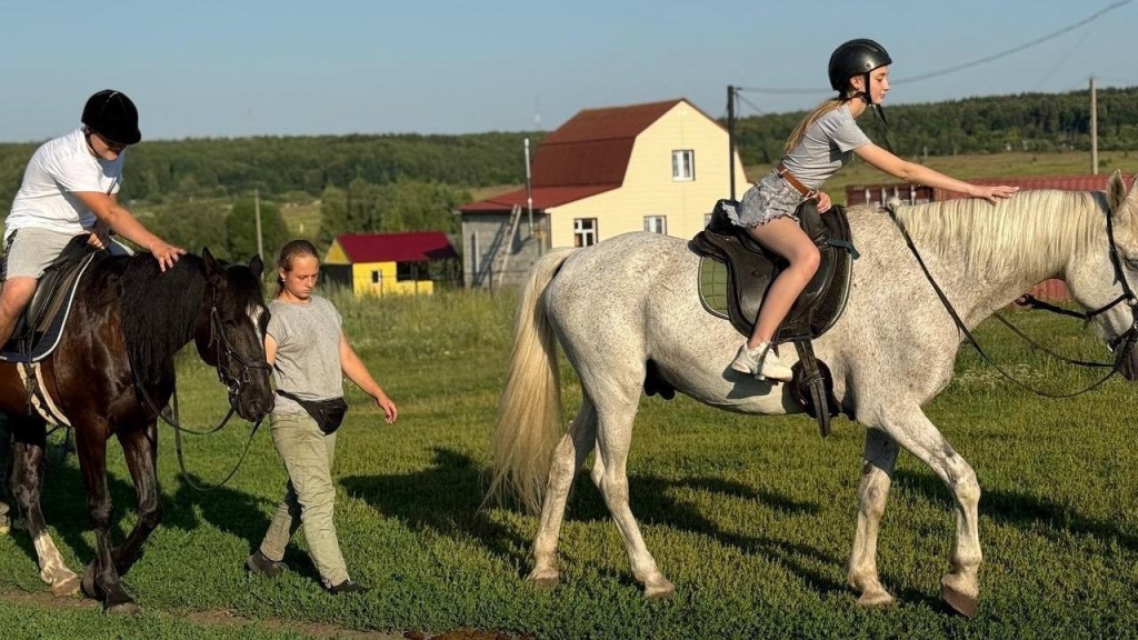 Семьи участников СВО в Мордовии прошли курс иппотерапии