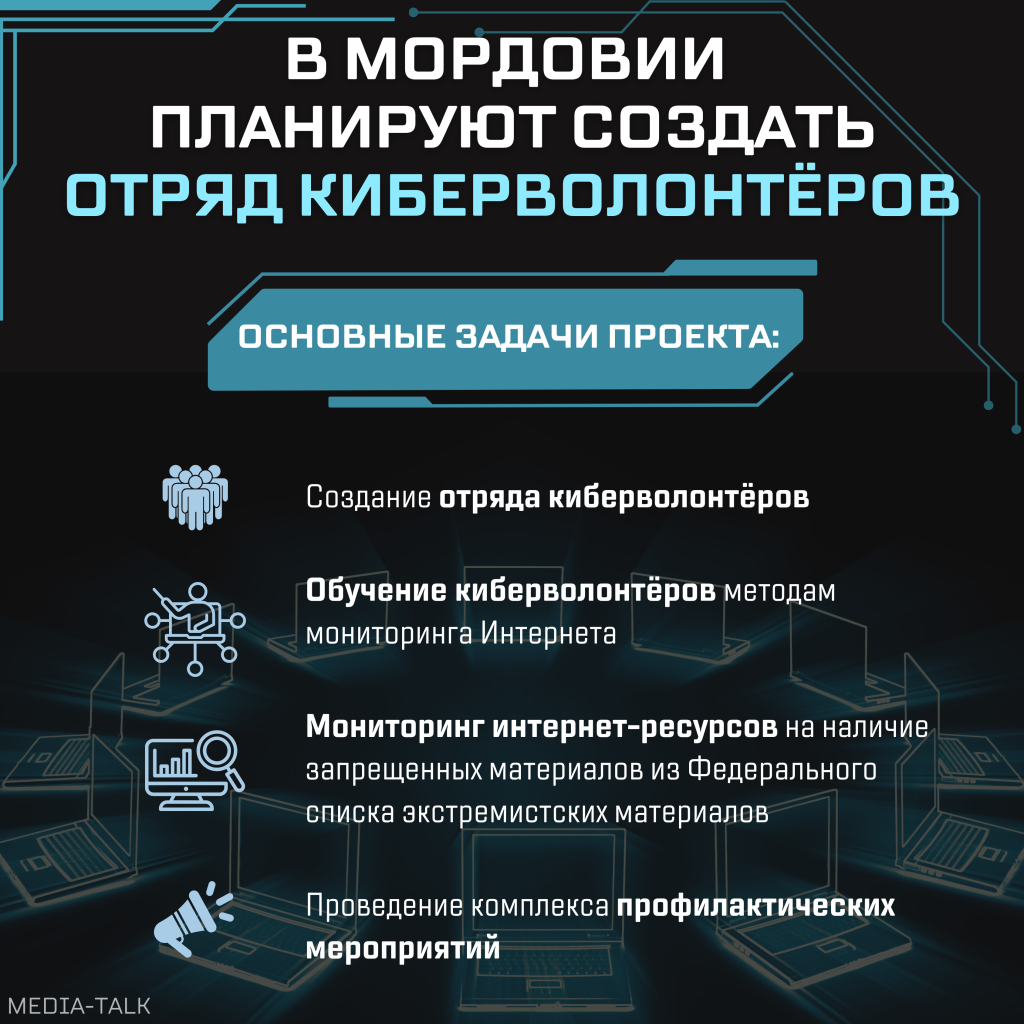 В Мордовии планируют создать отряд киберволонтёров
